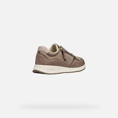 Zipped shoes BULMYA WOMAN Taupe - image number 5 | GEOX