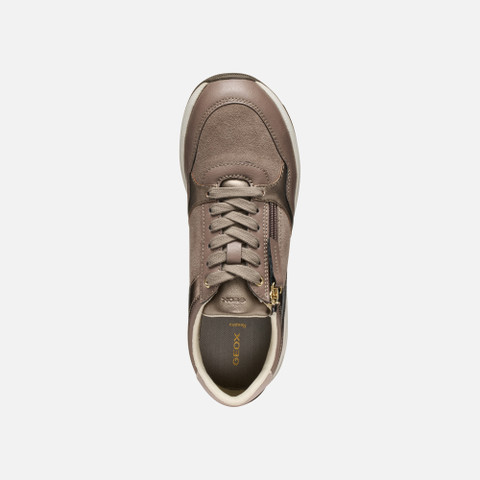 Zipped shoes BULMYA WOMAN Taupe - image number 6 | GEOX
