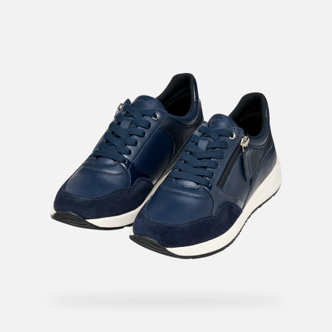 Zipped shoes BULMYA WOMAN Navy - image number 8 | GEOX