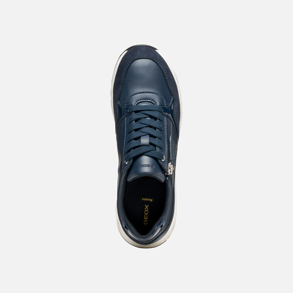 Zipped shoes BULMYA WOMAN Navy - image number 6 | GEOX