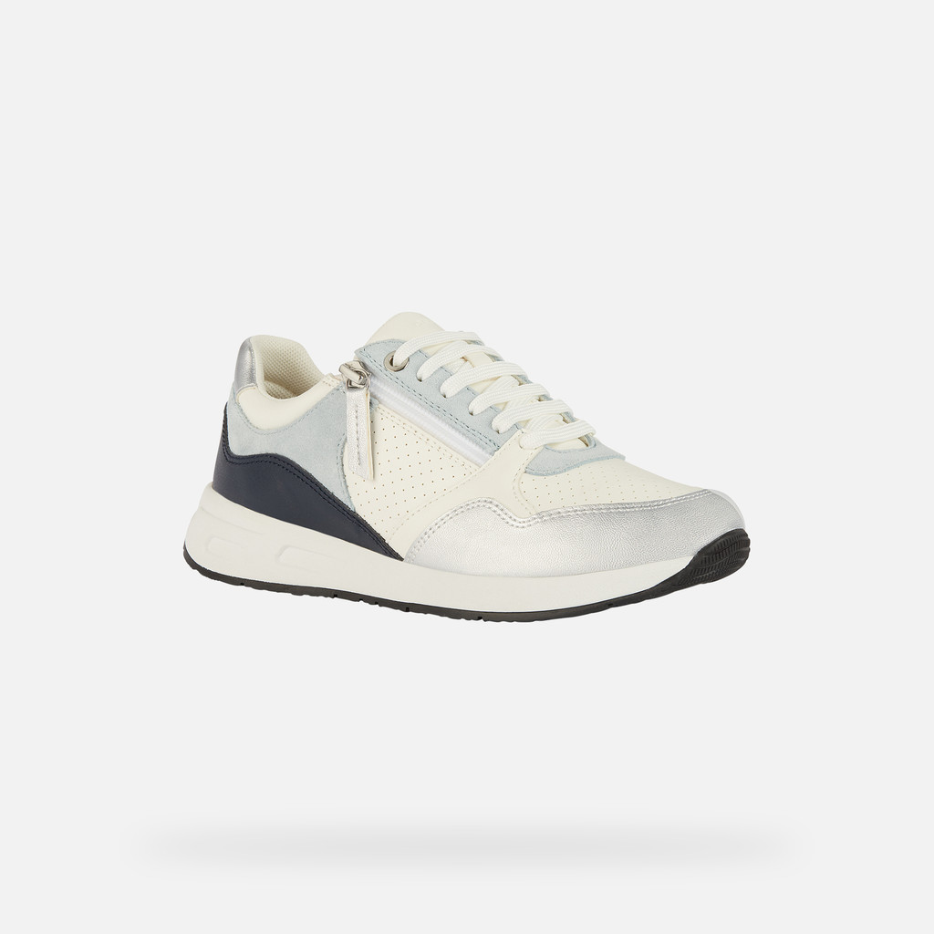 Geox® BULMYA: Women's white Low Top Sneakers | Geox® SS