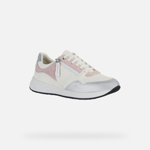 Low Top Sneakers BULMYA WOMAN White/Light Rose - image number 2 | GEOX