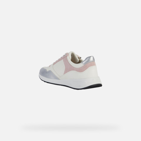 Low Top Sneakers BULMYA WOMAN White/Light Rose - image number 3 | GEOX