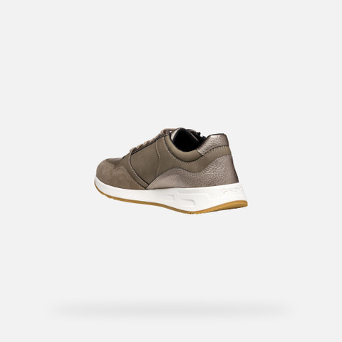 Low top sneakers BULMYA WOMAN Dove Grey/Taupe - image number 4 | GEOX