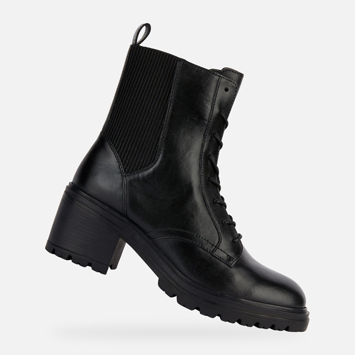 Medium heel ankle boots DAMIANA WOMAN Black | GEOX