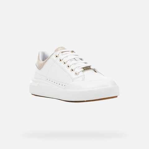 Geox® DALYLA: Women's white Low Top Sneakers | Geox®