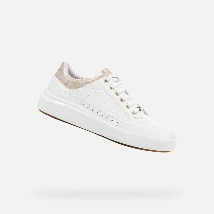 Geox® DALYLA: Women's white Low Top Sneakers | Geox®