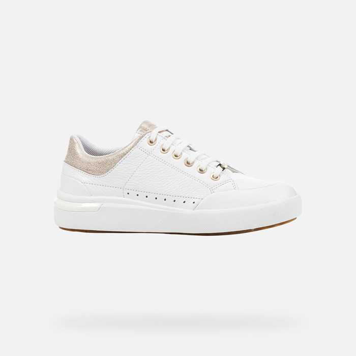 Low top sneakers DALYLA WOMAN White/Champagne | GEOX