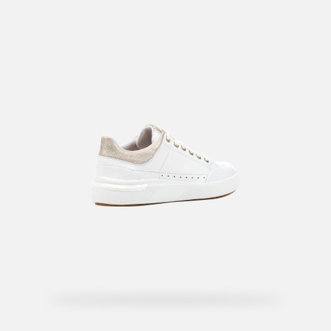 Geox® DALYLA: Women's white Low Top Sneakers | Geox®