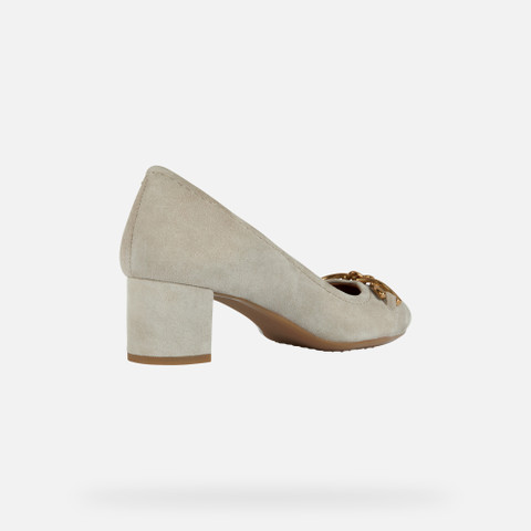 Medium heel pumps PHEBY 50 WOMAN Sand - image number 4 | GEOX