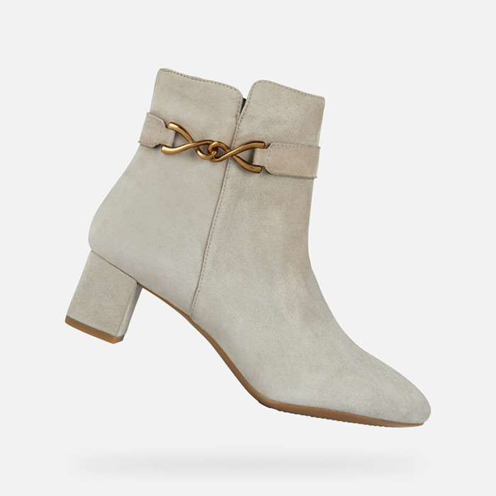 Medium heel ankle boots PHEBY 50 WOMAN Sand | GEOX