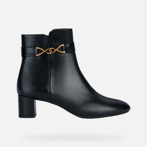 medium heel ankle boots PHEBY 50 WOMAN Black - image number 1 | GEOX