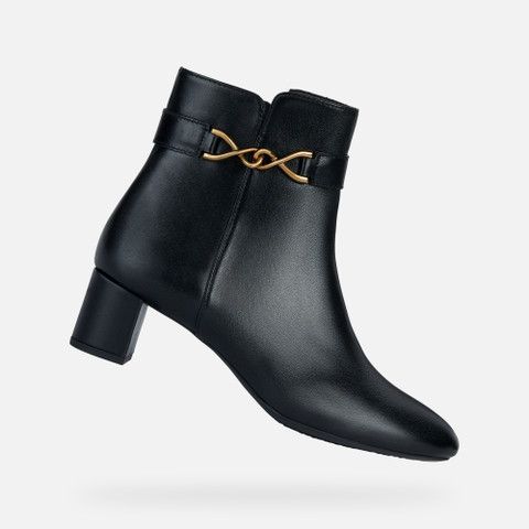 medium heel ankle boots PHEBY 50 WOMAN Black - image number 0 | GEOX