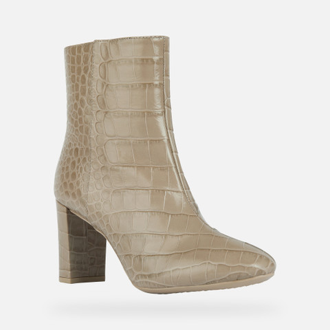 high-heel ankle boots PHEBY 80 WOMAN Sand - image number 2 | GEOX