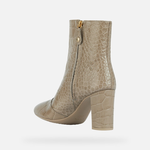 high-heel ankle boots PHEBY 80 WOMAN Sand - image number 3 | GEOX