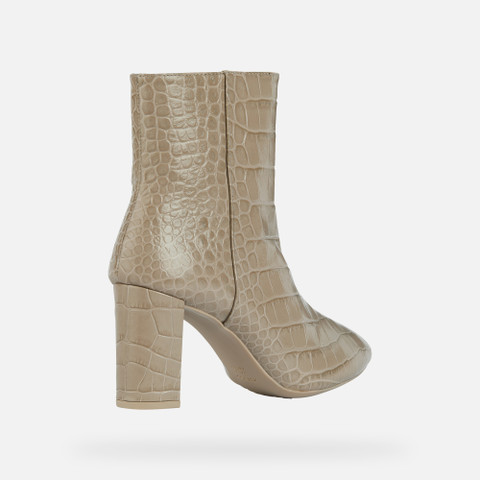 high-heel ankle boots PHEBY 80 WOMAN Sand - image number 4 | GEOX
