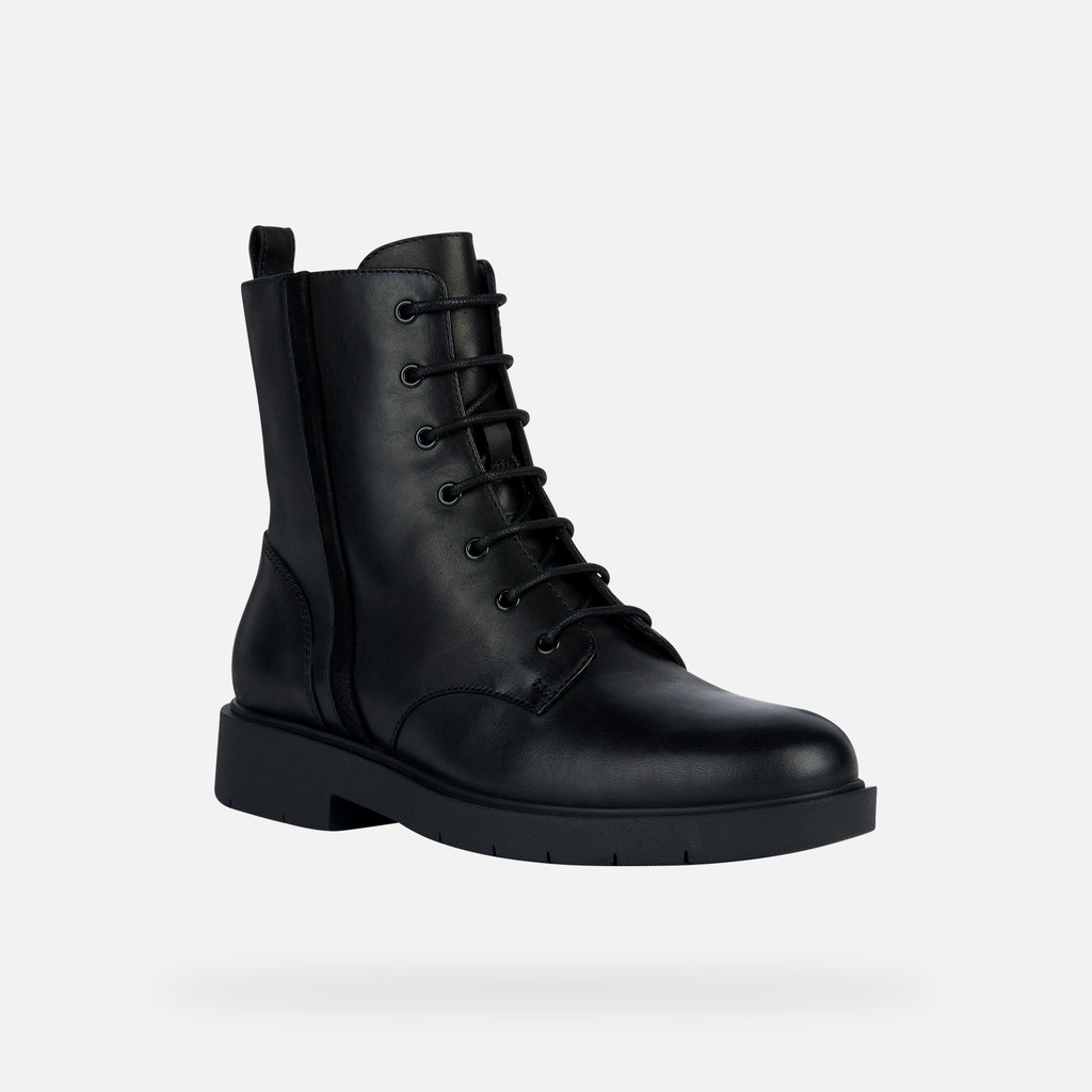 Geox black ankle boots best sale