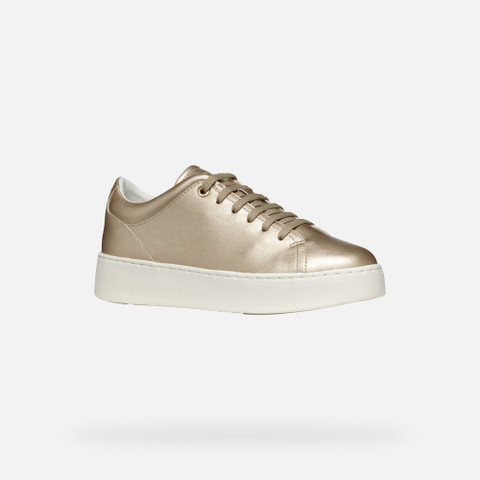 Low Top Sneakers SKYELY WOMAN Light Gold - image number 2 | GEOX