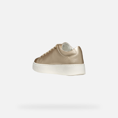 Low Top Sneakers SKYELY WOMAN Light Gold - image number 3 | GEOX
