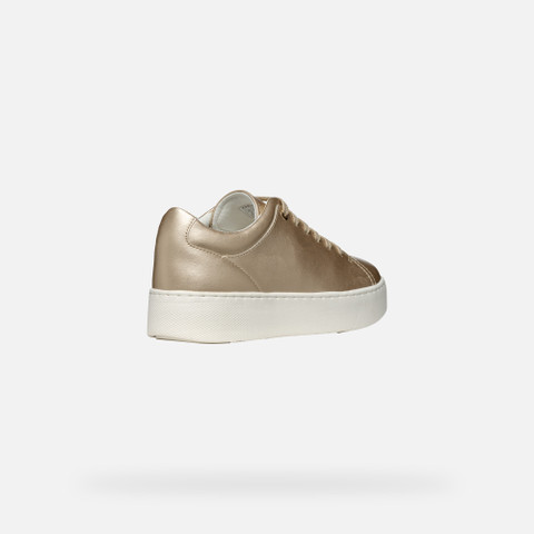 Low Top Sneakers SKYELY WOMAN Light Gold - image number 4 | GEOX
