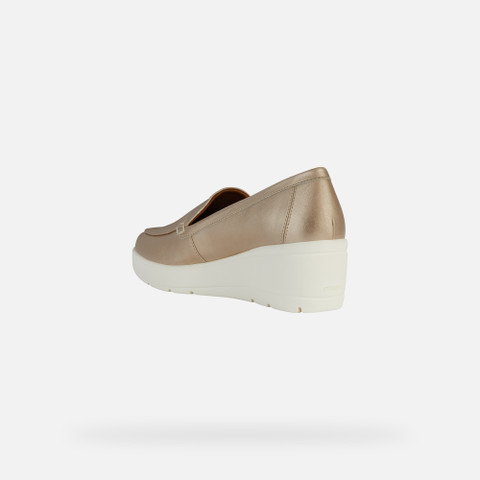 wedge loafers ILDE WOMAN Light Gold - image number 3 | GEOX