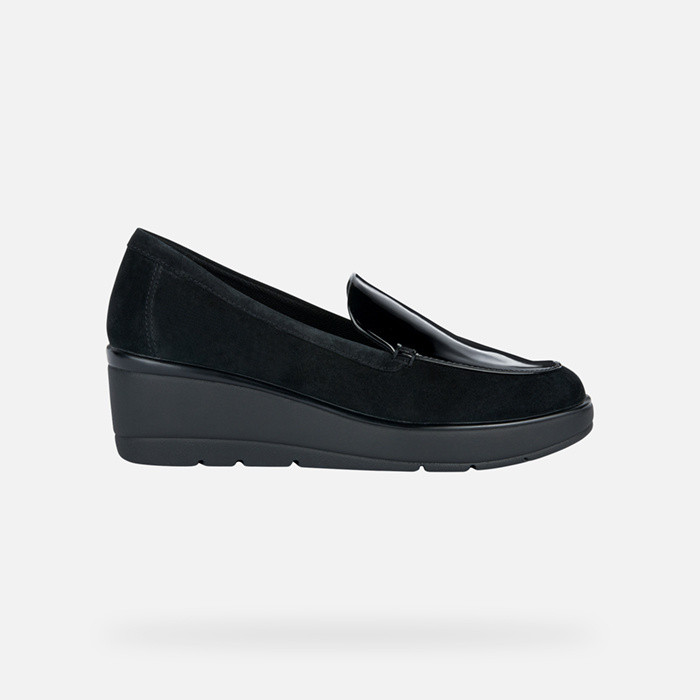 Leather loafers ILDE WOMAN Black | GEOX