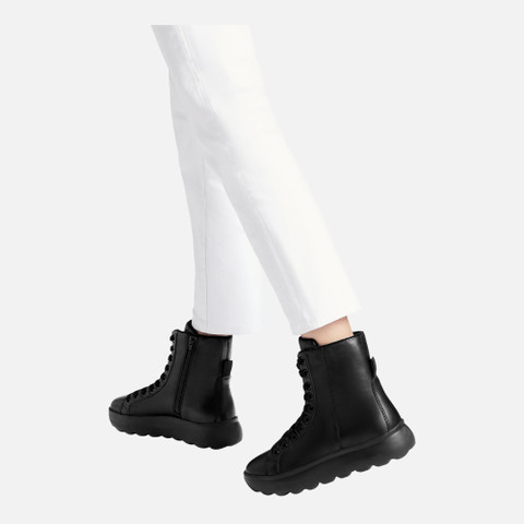 Ankle boots with laces SPHERICA EC4.1 WOMAN Black - image number 2 | GEOX