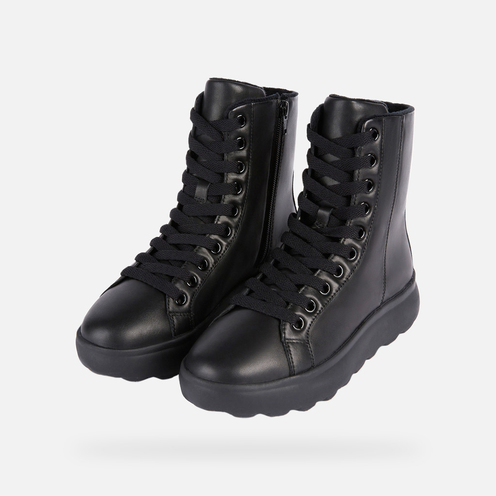 Ankle boots with laces SPHERICA EC4.1 WOMAN Black - image number 8 | GEOX