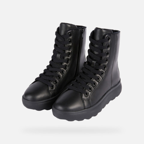 Ankle boots with laces SPHERICA EC4.1 WOMAN Black - image number 8 | GEOX