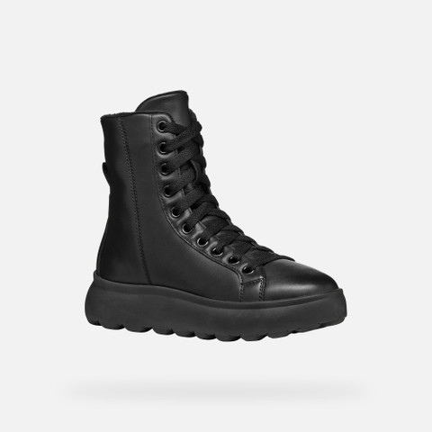 Ankle boots with laces SPHERICA EC4.1 WOMAN Black - image number 3 | GEOX