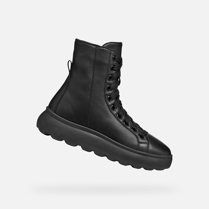 Botas tornozelo com atacadores SPHERICA EC4.1 MULHER Preto | GEOX