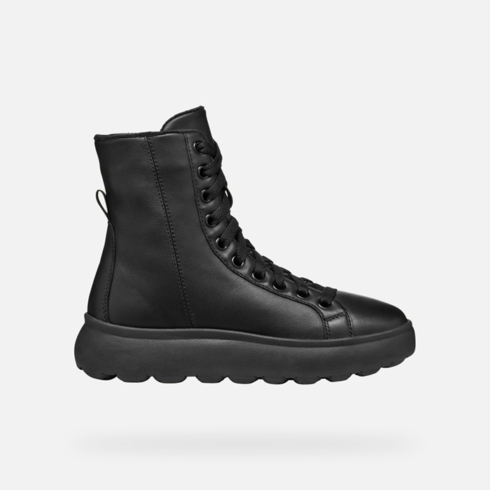 Ankle boots with laces SPHERICA EC4.1 WOMAN Black | GEOX