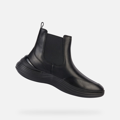 Geox® FLUCTIS: Chelsea Boots black Woman | Geox® FLUCTIS