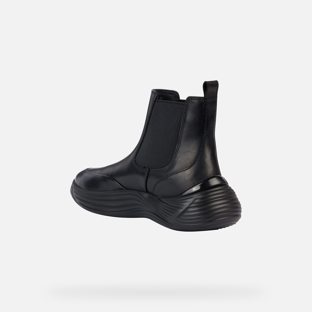 Geox® FLUCTIS: Chelsea Boots black Woman | Geox® FLUCTIS