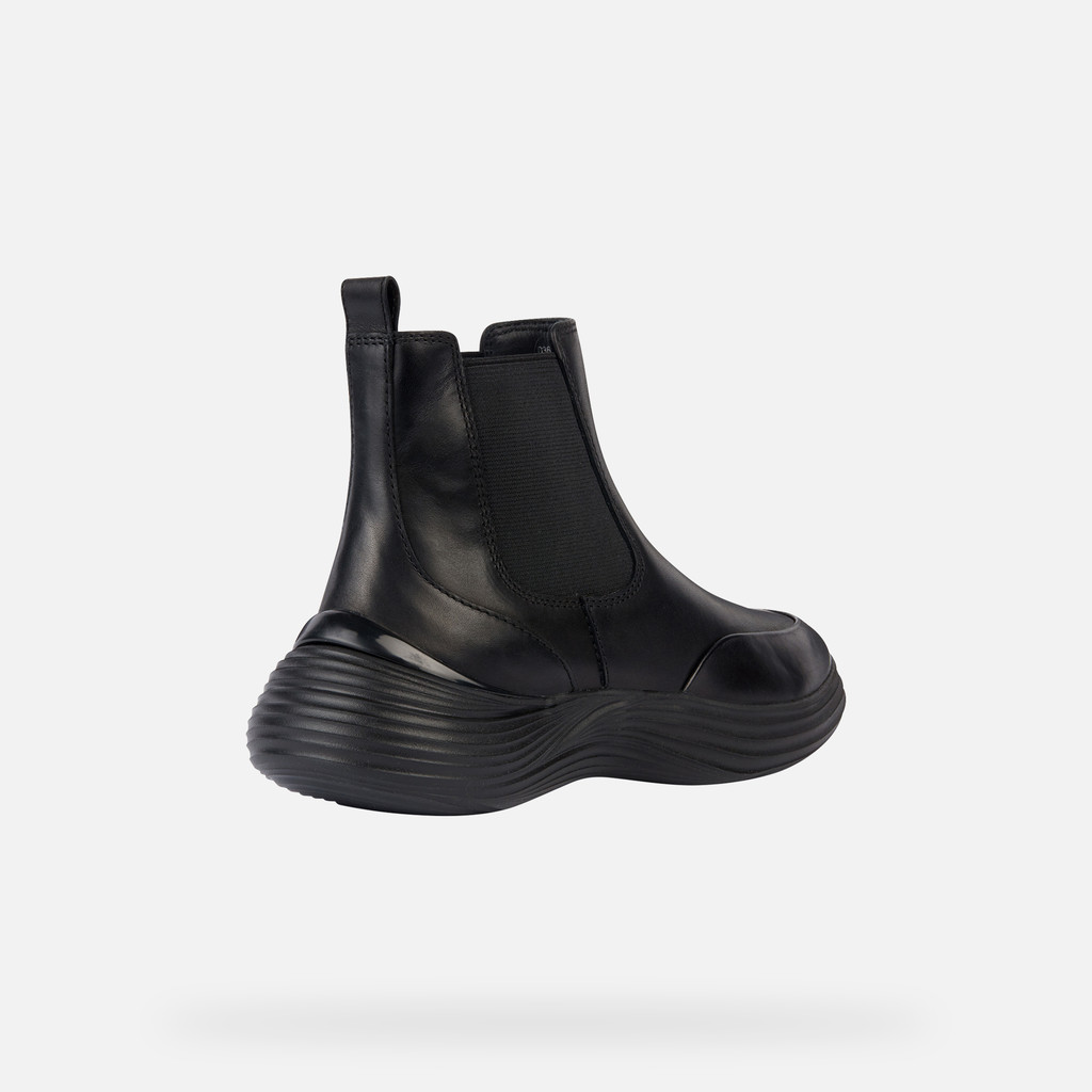 Geox® FLUCTIS: Chelsea Boots black Woman | Geox® FLUCTIS