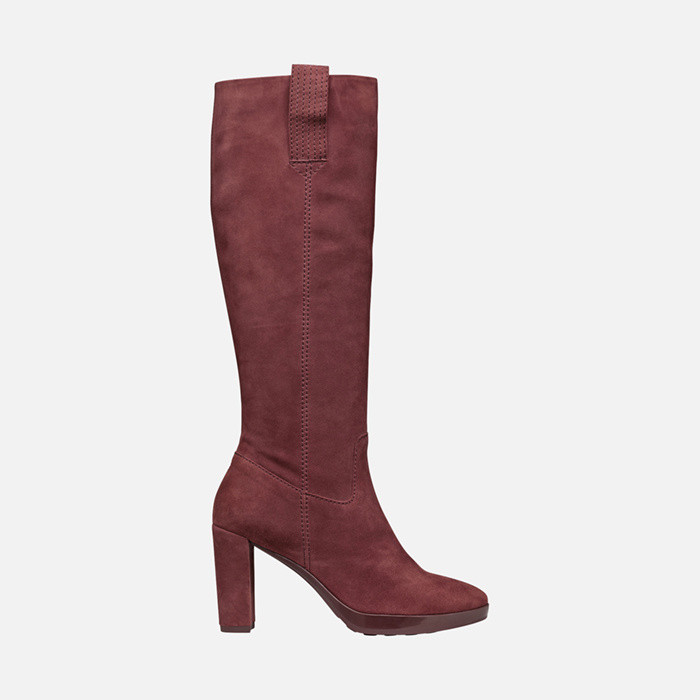High heel boots WALK PLEASURE 85 WOMAN Wine | GEOX