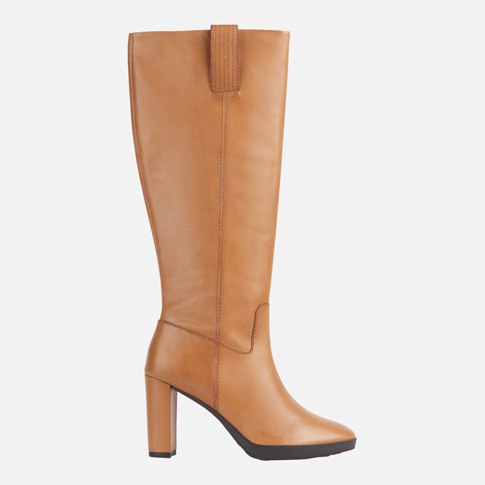 High heel boots WALK PLEASURE 85 WOMAN Light Brown | GEOX