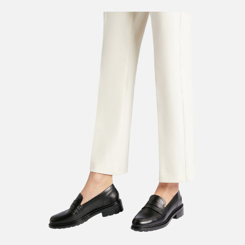 Leather loafers WALK PLEASURE WOMAN Black - image number 2 | GEOX