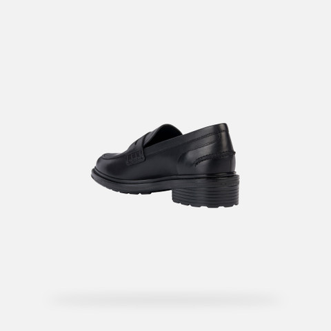 Leather loafers WALK PLEASURE WOMAN Black - image number 4 | GEOX