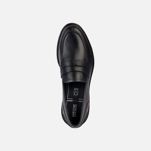 Leather loafers WALK PLEASURE WOMAN Black - image number 6 | GEOX