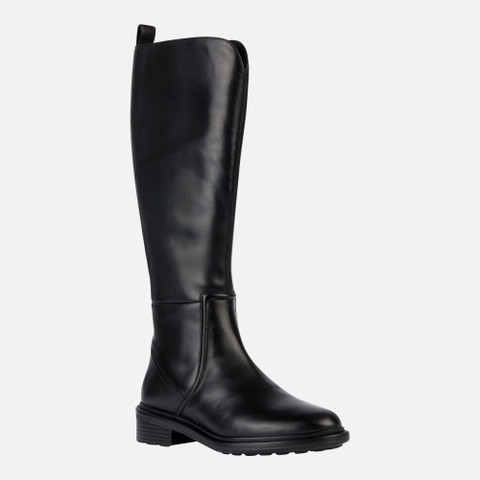 leather boots WALK PLEASURE WOMAN Black - image number 1 | GEOX