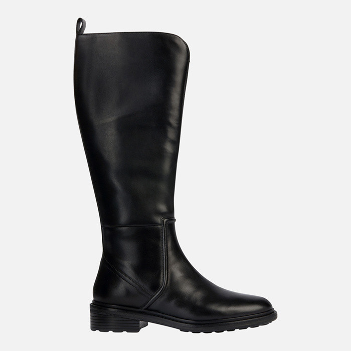 Leather boots WALK PLEASURE WOMAN Black | GEOX