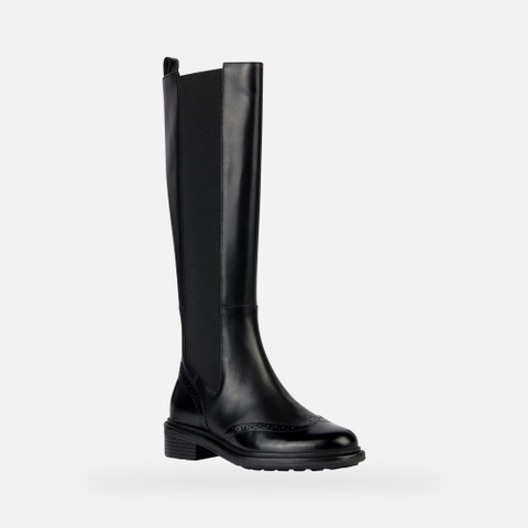 leather boots WALK PLEASURE WOMAN Black - image number 2 | GEOX