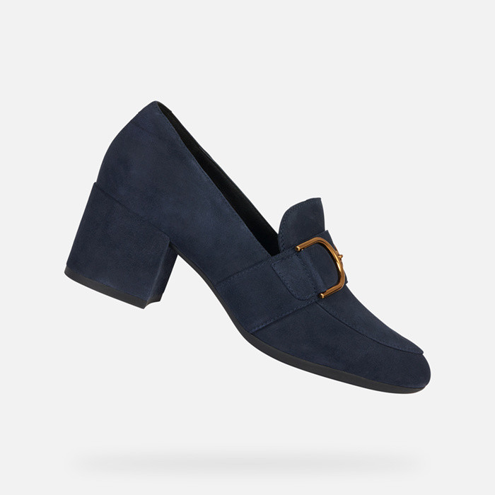 Heeled loafers ELEANA WOMAN Dark Jeans | GEOX