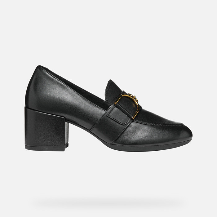 Heeled loafers ELEANA WOMAN Black | GEOX