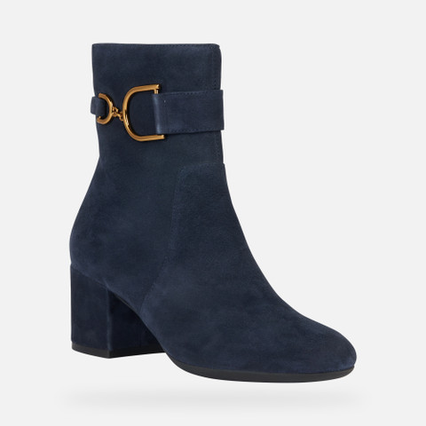 medium heel ankle boots ELEANA WOMAN Dark Jeans - image number 2 | GEOX