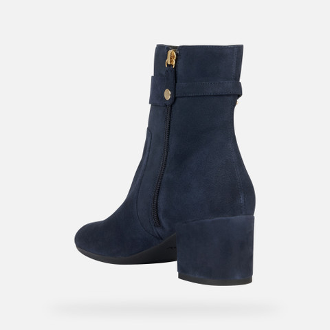 medium heel ankle boots ELEANA WOMAN Dark Jeans - image number 3 | GEOX