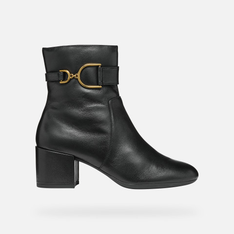 medium heel ankle boots ELEANA WOMAN Black - image number 1 | GEOX