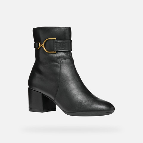 medium heel ankle boots ELEANA WOMAN Black - image number 2 | GEOX