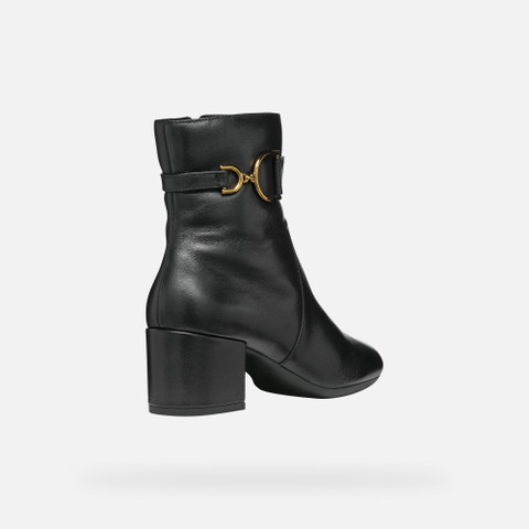 medium heel ankle boots ELEANA WOMAN Black - image number 4 | GEOX